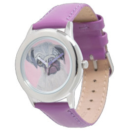 Pug Dog Horloge
