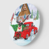 Pug Dog in kerstcadeauwagen Grote Klok (Hoek)