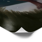 Pug Dog in Sneeuw Kerstmis Perfect Poster (Hoek)