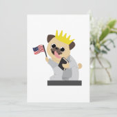 Pug Dog Independence Day - 4 juli (Staand voorkant)