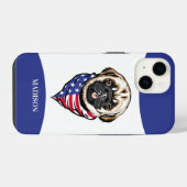 Pug Dog iPhone Hoesje (Achterkant horizontaal)