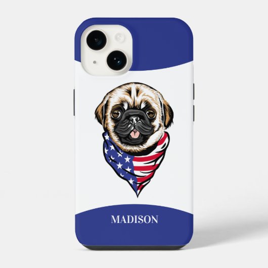 Pug Dog iPhone Hoesje (Achterkant)