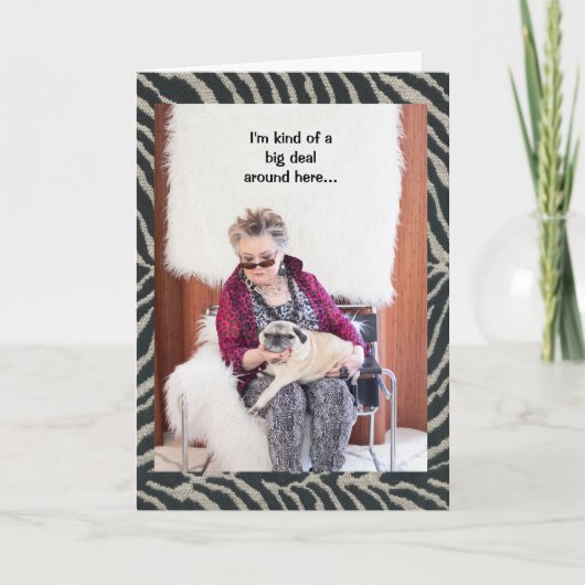 Pug Dog is een soort Big Deal hier Kaart (Voorkant)
