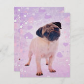 Pug Dog Kaart (Voorkant / Achterkant)
