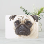 Pug Dog Kaart (Staand voorkant)
