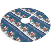 Pug Dog kerstkerstkerstman Kerstboom Rok (Gekanteld)