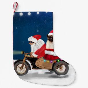 Pug Dog kerstkerstkerstman Kleine Kerstsok