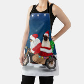 Pug Dog kerstkerstkerstman Schort (Insitu)