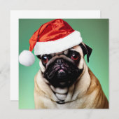 Pug Dog Kerstmis (Voorkant / Achterkant)