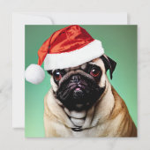 Pug Dog Kerstmis (Voorkant)