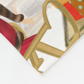 Pug Dog Kerstmis Fleece Deken (Hoek)