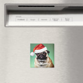 Pug Dog Kerstmis Magneet (Insitu (Vaatwasser))