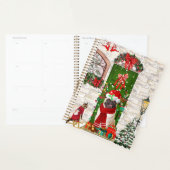 Pug Dog Kerstmis Planner (Display)