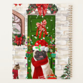 Pug Dog Kerstmis Planner (Achterkant)