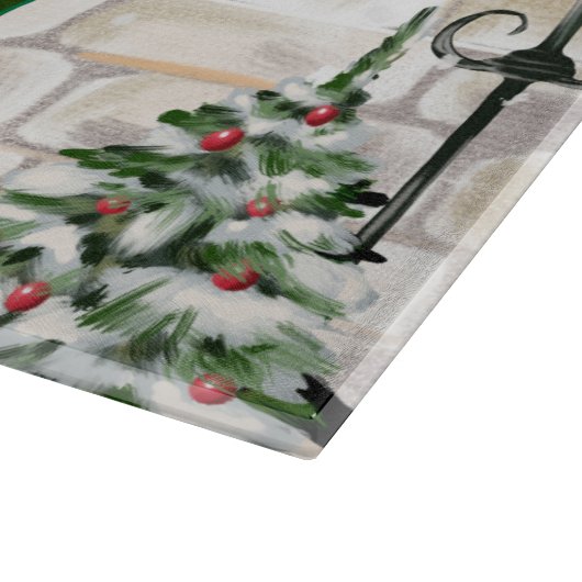 Pug Dog Kerstmis Snijplank (Hoek)