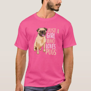 Pug Dog Kleding Voor Pug Eigenaar Meisjes Vrouwen T-shirt