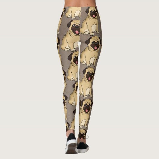 Pug Dog Leggings (Achterkant)