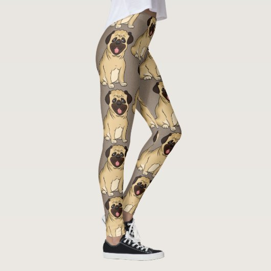 Pug Dog Leggings (Rechts)