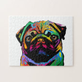 Pug Dog Legpuzzel (Horizontaal)
