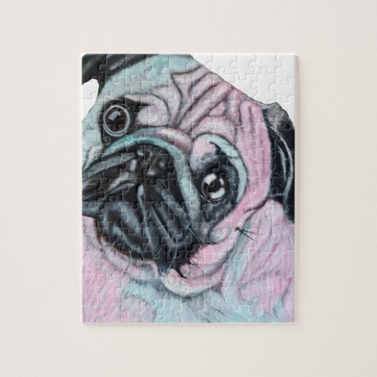 Pug Dog Legpuzzel (Verticaal)