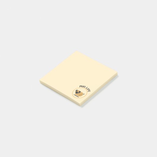 Pug Dog Life Post-it® notes (Schuin)
