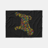 Pug Dog Lka Dot International Dot Day  Fleece Deken (Voorkant (Horizontaal))