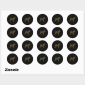 Pug Dog Lka Dot International Dot Day Ronde Sticker (Vel)