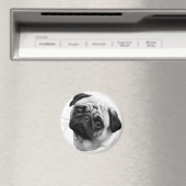 Pug Dog Magneet (Insitu (Vaatwasser))