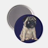 Pug Dog Magnet (Voorkant / Achterkant)