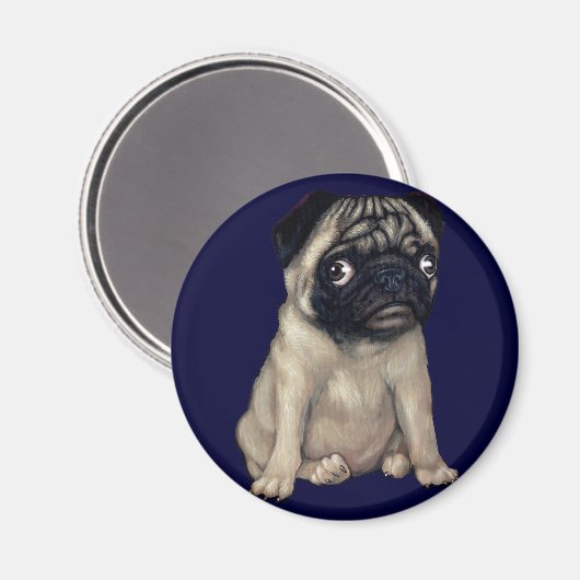 Pug Dog Magnet (Voorkant / Achterkant)