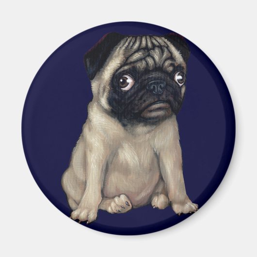 Pug Dog Magnet (Voorkant)