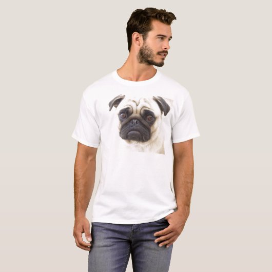 Pug Dog Mannen T-Shirt (Voorkant volledig)