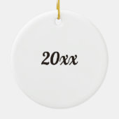 Pug Dog Mijn beste vriend - de Naam van de Douane  Keramisch Ornament (Achterkant)