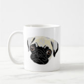 Pug Dog Moeder Mok (Links)