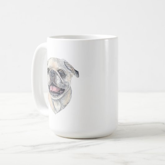 Pug Dog Mok | 15 oz. (Voorkant links)
