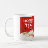 Pug Dog Mok - Thuis is waar het Thee is (Links)