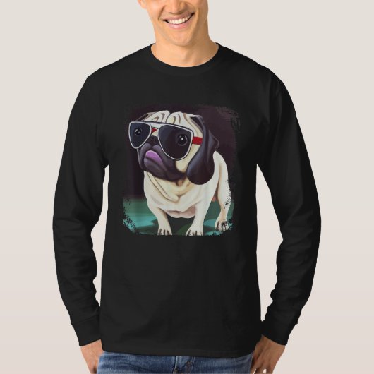 Pug Dog Mom Dad Cute &   Pug   Graphic Pug T-shirt (Voorkant)