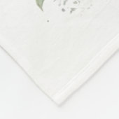 Pug Dog Mom Floral Fleece Deken (Hoek)