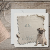 Pug Dog Mom Moederdag Kaart