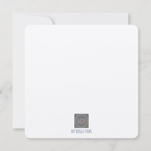 Pug Dog Mom Moederdag Kaart (Achterkant)