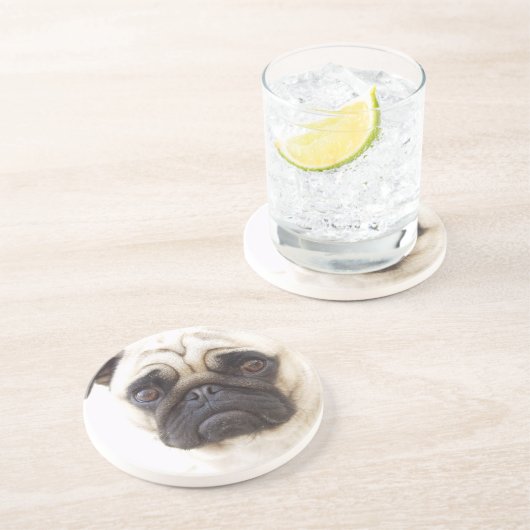 Pug Dog Onderzetters (Zijkant)