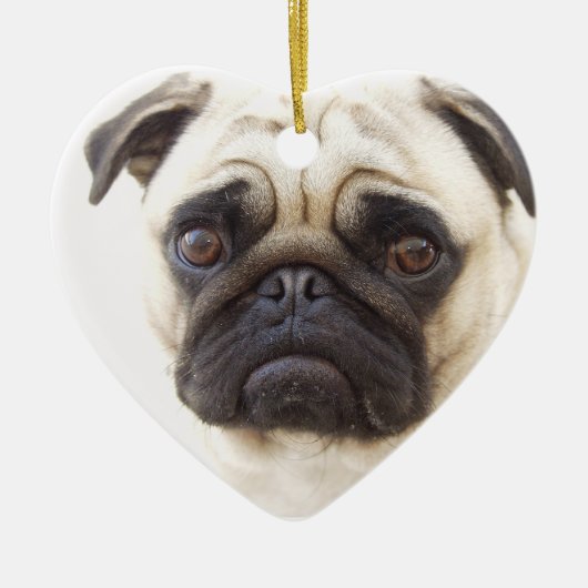 Pug Dog Ornament (Voorkant)