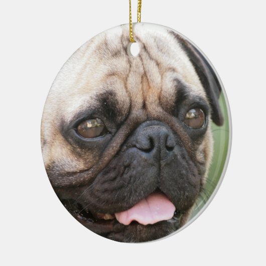 Pug Dog Ornament (Links)