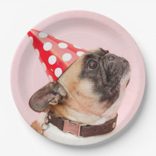 Pug Dog Party Disposable Paper Borden Papieren Bordje