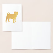 Pug Dog Party Theme Celebration Folie Kaarten (Display)