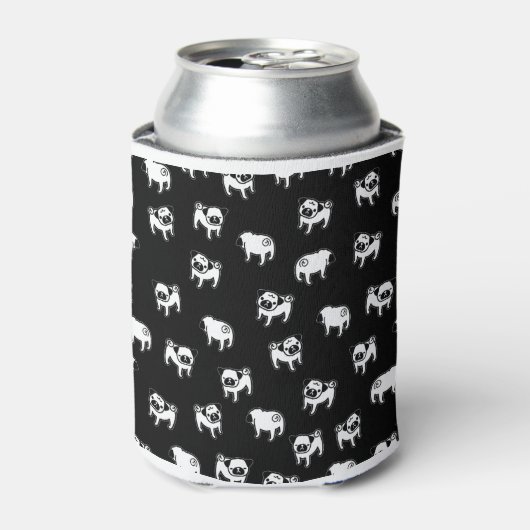 Pug dog patroon blikjeskoeler (Blikje Voorkant)