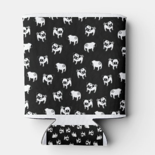 Pug dog patroon blikjeskoeler (Achterkant)