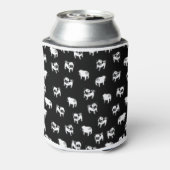 Pug dog patroon blikjeskoeler (Blikje Achterkant)