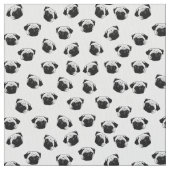 Pug dog patroon stof (Close Up)