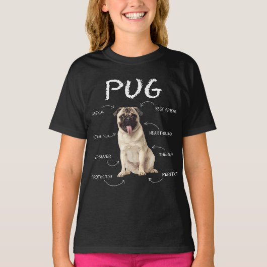  Pug Dog | Perfecte cadeauideeën T-shirt (Voorkant)